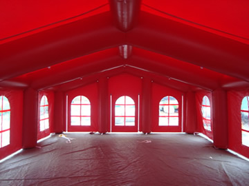 The Red Wedding Tent, inside